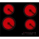 Варочная поверхность GPC 725 BE стеклокерамика 4 конфорки (GRUNHELM) черная индукционная плита 520х590 мм - изображение 1