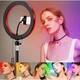Кольцевая LED RGB лампа ALLS 26 см с держателем для телефона селфи кольцо для блогера 25W + Штатив - изображение 12