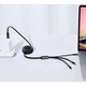 Кабель Baseus Bright Mirror Retractable 3 in 1 (Micro USB+Lightning+Type-C) 100W (1.2m) Black - изображение 4