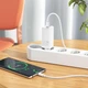 Сетевое зарядное устройство Hoco N16 GaN |1USB/2Type-C, 65W, 5A, QC/PD| адаптер с Type-C кабелем 1м. на 100W и быстрой зарядкой White (N16) - изображение 6