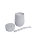 Набір EZPZ Чашка з кришкою і соломинкою сіра (MINI CUP (SET) PEWTER) - изображение 3