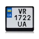 Рамка для мотоциклетного номеру 174х220мм чорна (VH-ABS1722BLC) - зображення 1