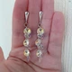 Сережки доріжки Hand Made з кристалами хамелеонами Swarovski - зображення 6