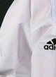 Добок для Тхеквондо ADI-CONTEST с лицензией WT с черным воротом ADIDAS ADITC03WT белый размер 150 - изображение 4