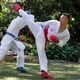 Защита голени и стопы с лицензией WKF SMAI красная M - изображение 2