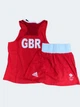 Жіноча форма для занять боксом Olympic Woman GBR шорти-спідниця + майка ADIDAS ADIAIBA20TW червона M - зображення 3