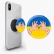 Попсокет (Popsockets) держатель для смартфона Люблю Украину (8754-3690-WT) Белый - изображение 1
