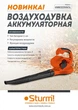 Воздуходувка аккумуляторная 36B Sturm GBE2230CL (без АКБ и ЗУ) - изображение 4