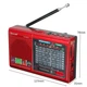Портативний радіоприймач FM приймач на батарейках АА або батарея BL-5C USB MP3 Golon RX-6622 Червоний - зображення 1