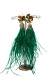 Серьги из перьев Ksenija Vitali Green SP-0001 - изображение 1