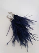 Серьги из перьев Ksenija Vitali Blue SP-0051 - изображение 2