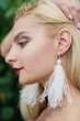Серьги из перьев Ksenija Vitali Wedding SP-00011 - изображение 2