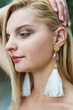 Серьги из перьев Ksenija Vitali Wedding SP-0009 - изображение 3