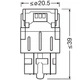 Світлодіодні лампи LED Osram LEDriving SL 7515DWP-02B W21/5W W3x16q 12v 6000k - зображення 3
