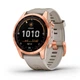 Мультиспортивний годинник GARMIN Fenix 7S Solar Rose Gold with Light Sand Band - зображення 6