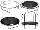 Батут садовый с лестницей SkyFlyer 10 футов 304 см Black TR0034 - изображение 11