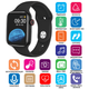 Cмарт-годинник Smart Watch HW22 IP68, 44mm Aluminium, бездротова зарядка (Black) - зображення 7