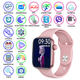 Смарт-часы умные часы Smart Watch i12 Pink (уведомления, звонки, голос вызов, wearfit pro) + подарок Earpods - изображение 2