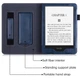 Чохол Galeo Leather Vertical Stand Amazon Kindle Paperwhite 11th Gen 6.8" (2021) Navy Blue - зображення 3