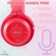 Навушники з котячими вушками Бездротові Wireless headSet Cat Y-08 Червоні з Bluetooth гарнітурою та LED підсвічуванням - зображення 6