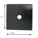 Накладка на плиту 27х27см Черная, многоразовые защитные накладки для газовой плиты - изображение 7