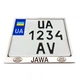 Рамка для мотоциклетного номера Jawa V1 174х220мм хром (VH-S1722JW1SGL) - зображення 1