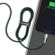 USB кабель для iPhone Type С на Lightning Baseus Cafule Series Metal Data Cable | 1M, 20W, PD |. Green - зображення 6