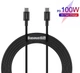 Кабель Type-C на Type-C BASEUS Superior Series Fast Charging Data Cable (2M, 5A, 100W). Black - изображение 1