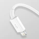 USB кабель 3в1 Combo Micro USB/Lightning/Type-C BASEUS Superior Series Fast Charging (1.5m,3.5A). White - изображение 5