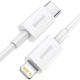 USB кабель Type С на Lightning для iPhone BASEUS Superior Series Fast Charging Data Cable (0.25m, 20W). White - изображение 2