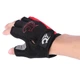 Перчатки велосипедные Robesbon гелевые беспалые вело велоперчатки 7201 Black-Red M - изображение 3