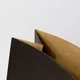 Пакет подарочный черный eko-kraft 150*90*240 мм Крафт пакет с широким дном маленький Бумажный цветной пакетик 50 шт/уп - изображение 9