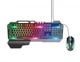 Комплект ігровий 2 в 1 клавіатура та миша Hoco GM12 Light and Shadow RGB gaming (RGB підсвітка) USB ПВХ - Чорний - зображення 4
