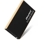 Повербанк з індикатором заряду AWEI P93K 10000mAh |USB/Type-C, 2.1А| Чорний + світле дерево - зображення 1