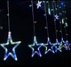 Гірлянда штора STAR CURTAIN MULTI 7753 Зірки, різнокольорова - изображение 7
