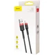 Кабель для зарядки Baseus Cafule Lightning (CALKLF-R91) Black/Red 3m - изображение 3