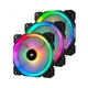 Вентилятор Corsair LL120 RGB 3 Fan Pack (CO-9050072-WW), 120x120x25мм, 4-pin, Black - изображение 3