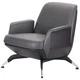 Кресло Absolute Grey/Black 780*800*730 Сталь/Кожа комбинированная, цвет Серый AMF - зображення 2