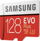 Карта памяти Samsung EVO Plus microSDXC 128GB UHS-I Class 10 + SD адаптер (MB-MC128HA/RU) - изображение 2