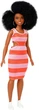 Кукла Барби Модница Stripe Cut-Out Dress 105 (Barbie Fashionistas Curvy Body Type with Stripe Cut-Out Dress) - изображение 1