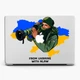 Чехол пластиковый патриотический для Apple MacBook Air 13 A1466 / A1369 Из Украины с NLAW (From Ukraine with NLAW) макбук про case hard cover - изображение 3