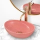 Умывальник накладной REA SOFIA MINI PINK 355x270x125мм овальный розовый REA-U6335 - изображение 3
