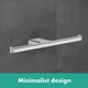 Держатель для туалетной бумаги HANSGROHE AddStoris прямоугольный металлический хром 41748000 - изображение 3