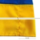 Флаг Украины государственный уличный габардин Trend 91 х 136 см Сине-желтый - изображение 4