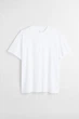 Футболка H&M Regular Fit XS білий 0685816001 - изображение 1