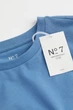 Футболка H&M Essentials №7 Regular Fit XL голубой 0685816128 - изображение 6