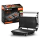 Электрогриль для дома для жарки настольный прижимной контактный Haeger Panini Grill 750W Черный (HG-2685) - изображение 10