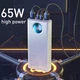 Повербанк портативное зарядное устройство Power Bank Baseus Amblight 30000 mAh premium 65W 6A с Led дисплеем и технологией QC3.0+PD3.0 White - изображение 11