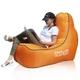 Надувное кресло лежак AirPuff для отдыха на природе и пляже (Orange) - изображение 4