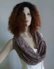 Кружевной снуд в церковь для гостей на венчание Lady Solomia 60х110см цвет коричневый RC57 - изображение 4
